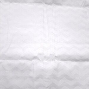 Joann Fabrics Home Decor Fabric 1.75 Yards White Chevron Tone on Tone Cotton